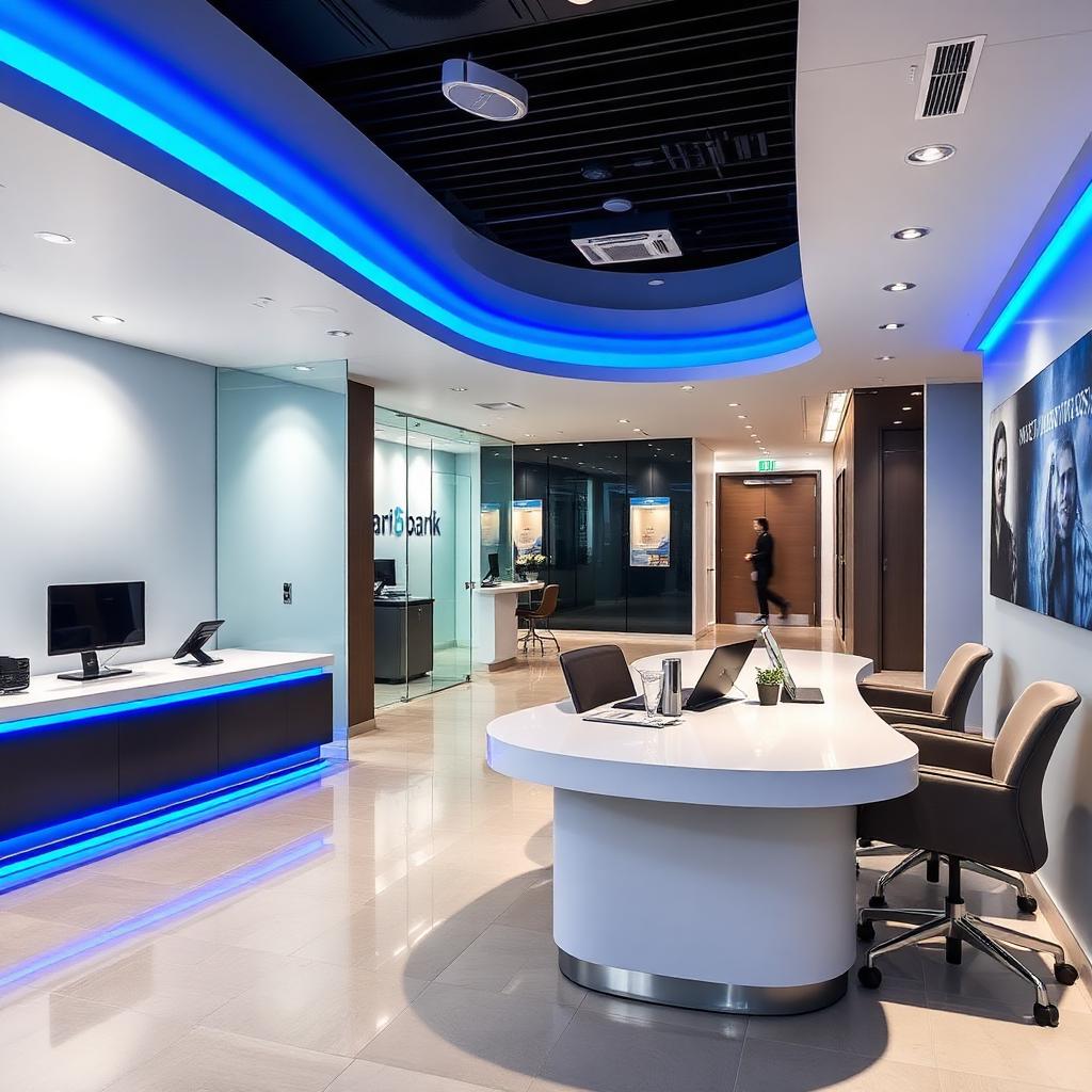 Agencement d'agence bancaire