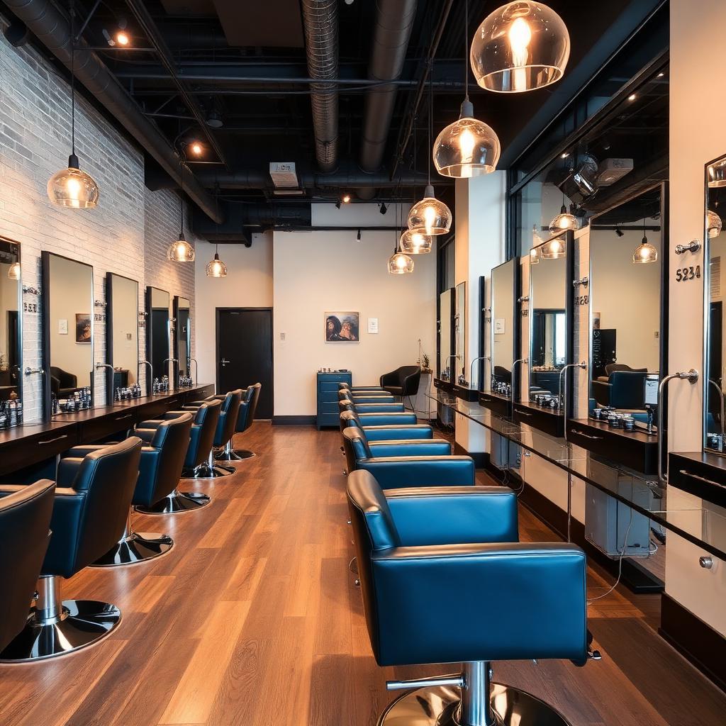 Agencement de salon de coiffure